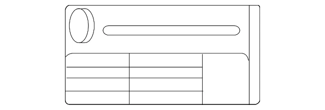 Tire Press Label - Mazda (TK78-69-014A)