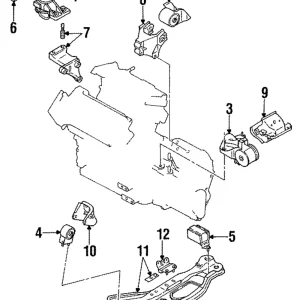 Cross-Member - Mazda (KB31-39-800)