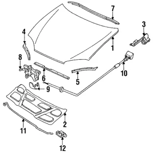 Hinge - Mazda (EA01-52-410B)