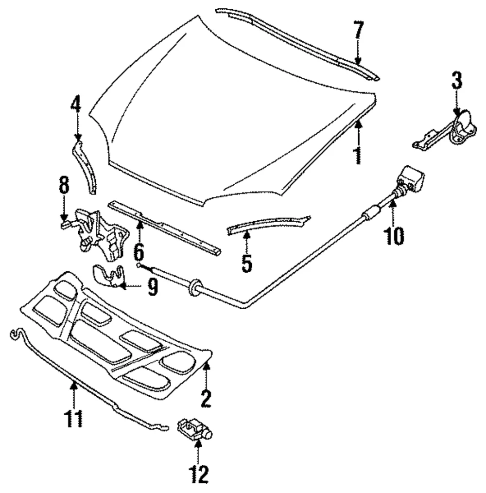Release Cable - Mazda (EA01-56-720A)