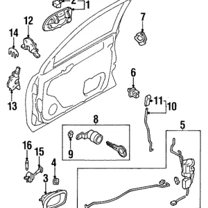 Cylinder & Keys - Mazda (B01A-76-210C)