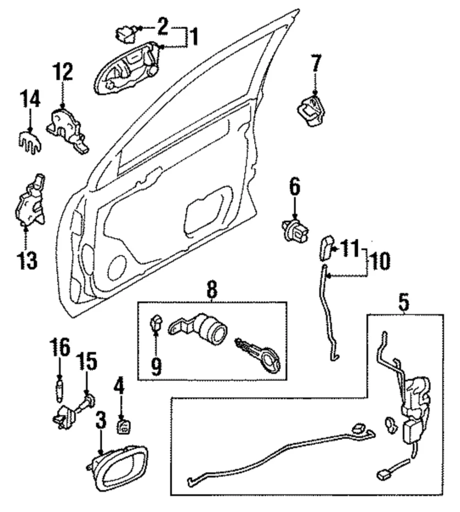 Door Check - Mazda (BC1D-58-270A)