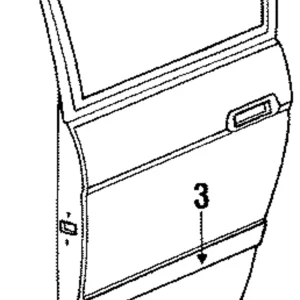 Door Shell - Mazda (LB40-72-020E)