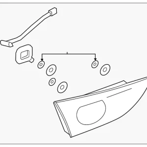 Backup Lamp Assembly - Mazda (BCWW-51-3F0B)