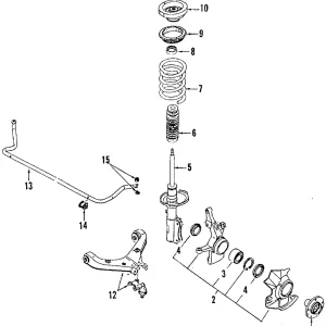 Strut Bumper - Mazda (LA01-34-111A)