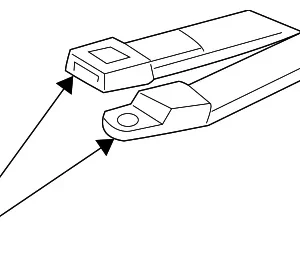 Center Seat Belt - Mazda (ZZP1-57-910-07)