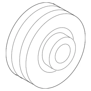 Crankshaft Pulley - Mazda (ZZCB-11-371A)