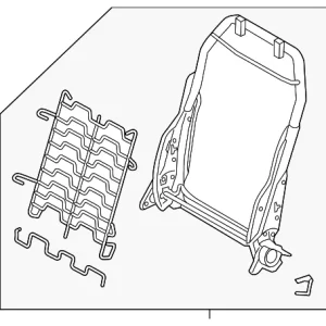 Seat Back Frame - Mazda (DH1K-88-680)