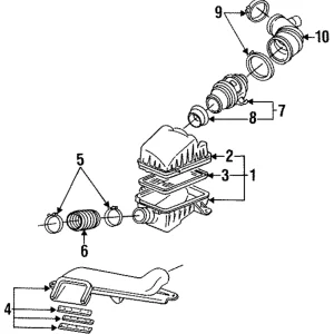 Air Duct Clamp - Mazda (KL01-13-736B)