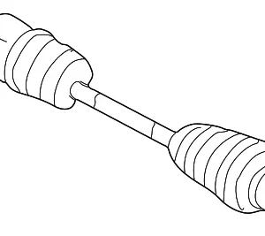 Axle Assembly - Mazda (ZZC1-25-60XA)