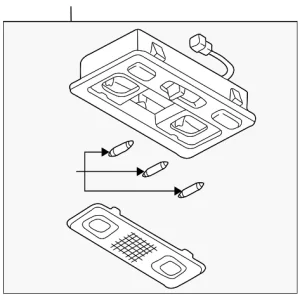Overhead Console - Mazda (T001-69-970E-80)