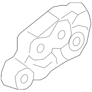 Engine Support Rod Bracket - Mazda (BFWM-39-010)