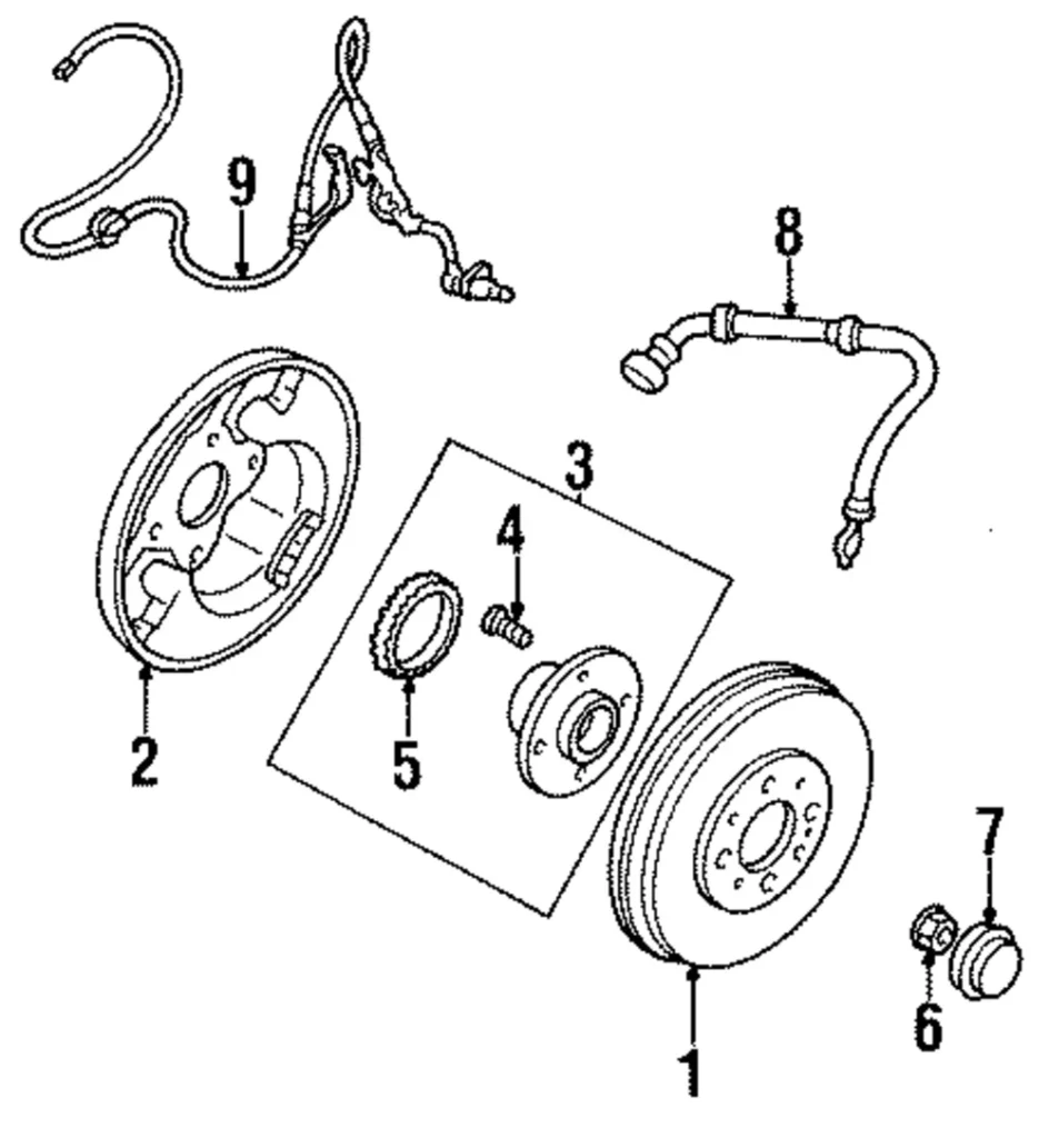ABS Sensor Wire - Mazda (BC4C-43-71YA)