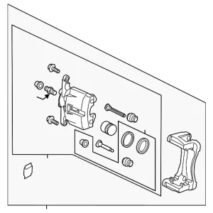 Caliper Assembly - Mazda (GSY3-33-98Z)
