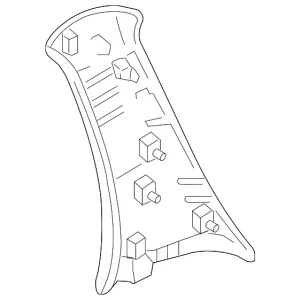 Upper Pillar Trim - Mazda (ZZCA-68-240-32)