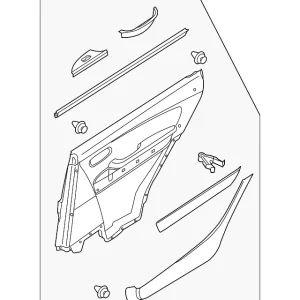 Door Trim Panel - Mazda (TE69-68-530A-02)