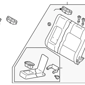 Seat Back Assembly - Mazda (GS3T-57-450F-74)