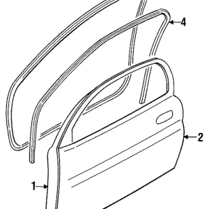 Door Weather-Strip - Mazda (EA01-58-760D)