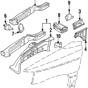 Torque Box - Mazda (LA01-53-39XB)