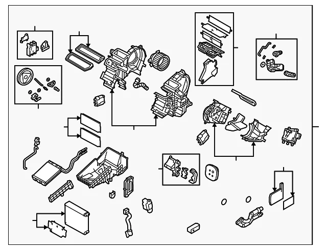 AC & Heater Assembly - Mazda (BBM4-61-130C)