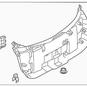 Trim Lift-gate Lower - Mazda (DGJ1-68-960B-02)