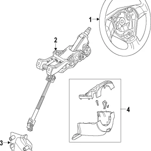 Steering Wheel - Mazda (BN8D-32-980B)