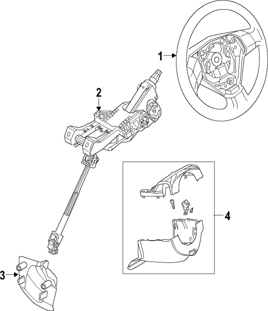 Steering Wheel - Mazda (BN8D-32-980B)