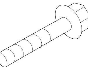 Mount Bracket Bolt - Mazda (9945-41-050)