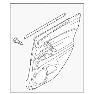 Door Interior Trim Panel - Mazda (BBM4-68-560H-74)