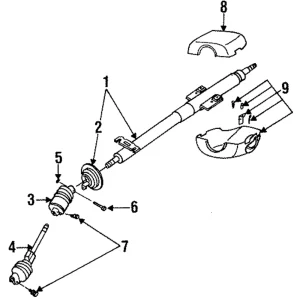 Intermediate Shaft Bolt - Mazda (B001-32-169A)