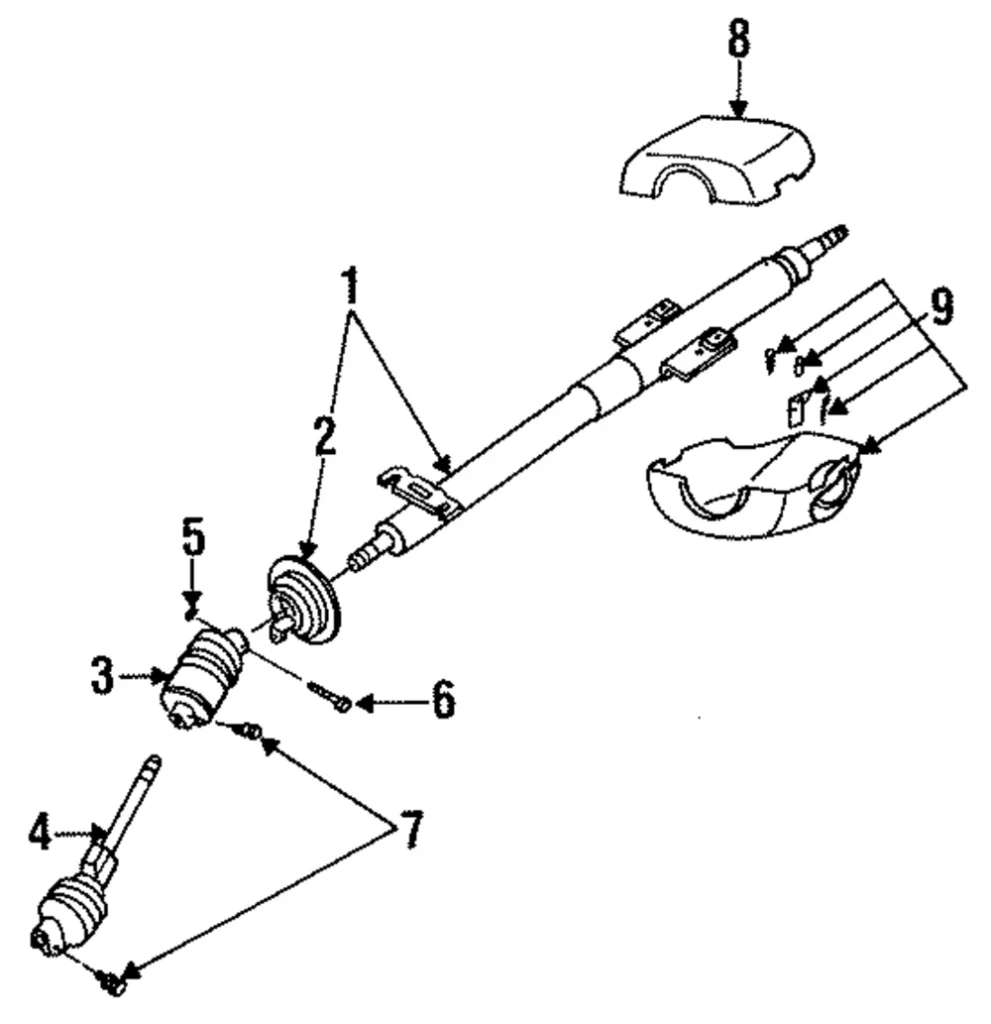 Intermediate Shaft Bolt - Mazda (B001-32-169A)
