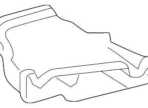 Drive Motor Battery Compartment Cooling Fan Duct - Mazda (VC67-30-280A)