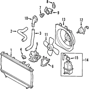 Radiator - Mazda (ZL01-15-200D)