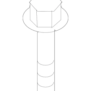 Suspension Cross-Member Upper Bolt - Mazda (9YA4-2A-003)
