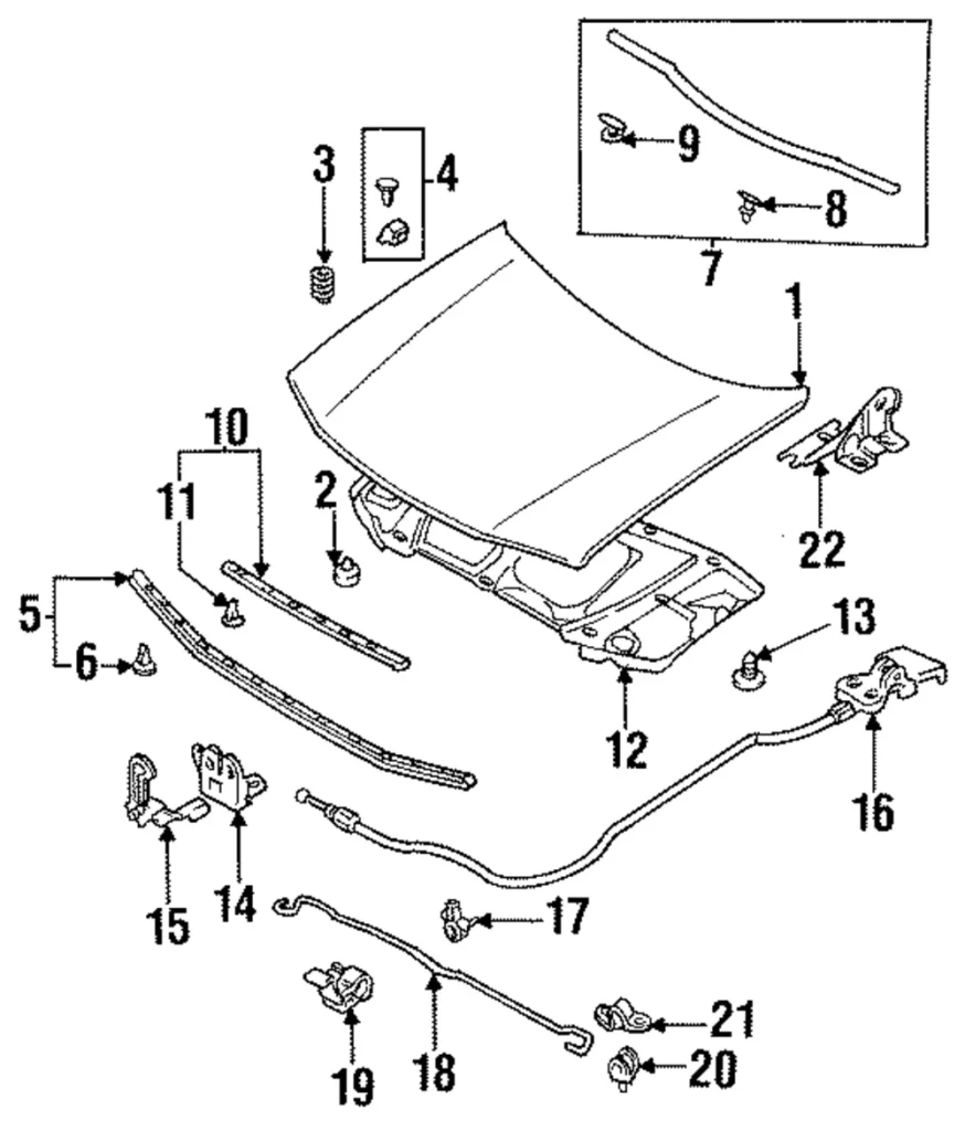 Hood Bumper - Mazda (BC1M-56-78XA)