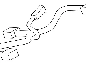 Steering Wheel Wiring Harness - Mazda (BNK4-66-4M2)