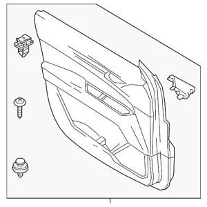 Trim(R) Door - Mazda (KGVS-68-420B-04)