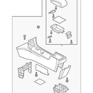 Console Assembly - Mazda (BAN6-64-420A-02)