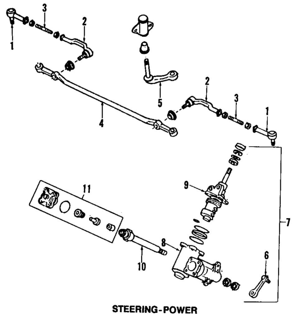 Center Link - Mazda (UE38-32-261A)