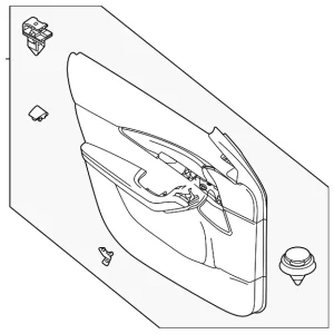 Trim(R) Door - Mazda (DNBJ-68-420A-05)