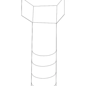 Air Filter Housing Bolt - Mazda (9946-50-620B)