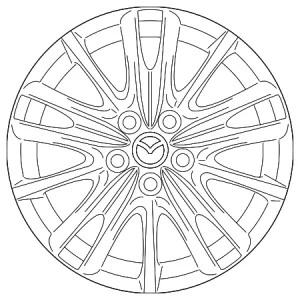 Wheel - Mazda (9965-53-7590)