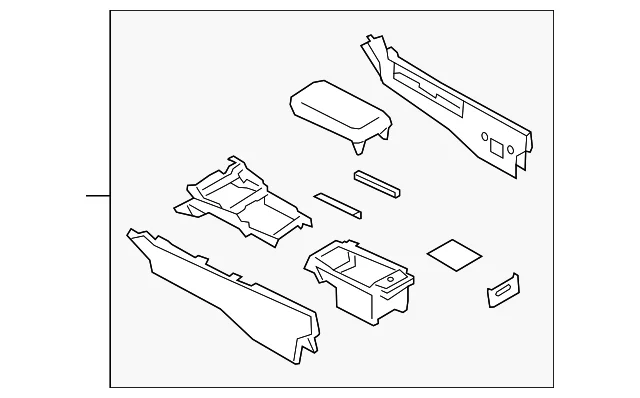 Center Console - Mazda (BGLL-64-420A-04)