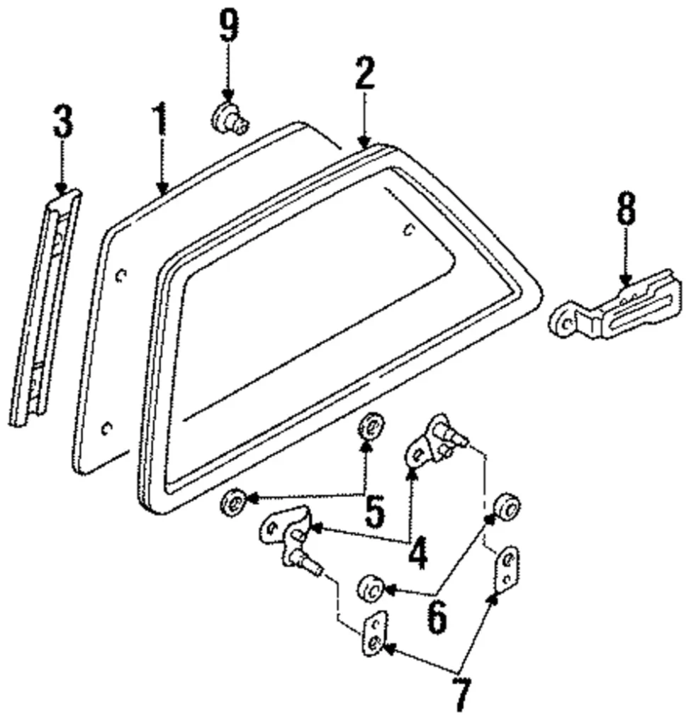 Hinge - Mazda (B499-73-210B)