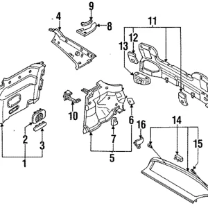 Trim Panel Assembly - Mazda (BR93-68-89XC-32)