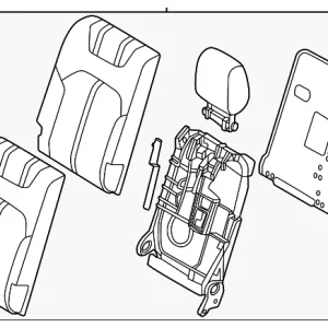Seat Back Assembly - Mazda (KEWP-88-330-39)