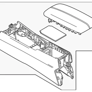 Center Console - Mazda (VC67-64-420B-02)