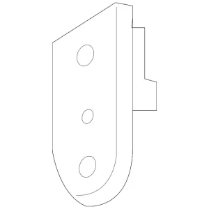 Tow Hook Bracket Lower Bracket - Mazda (C235-53-94Y)