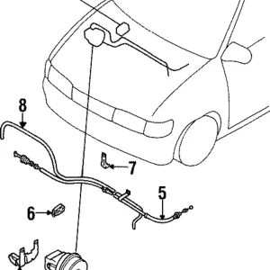 Actuator Cable Clip - Mazda (UB40-66-365)