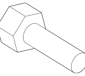 Fuel Filler Door Bolt - Mazda (9YA4-20-502)